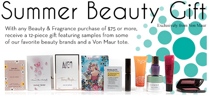 Von Maur Free 12 pcs with 75 beauty purchase Gift With Purchase