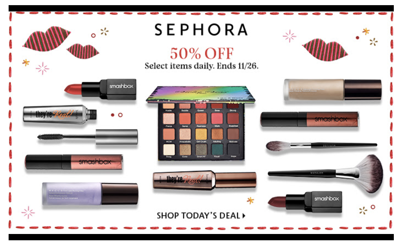 Sephora Daily Wow one day only offer! Gift With Purchase