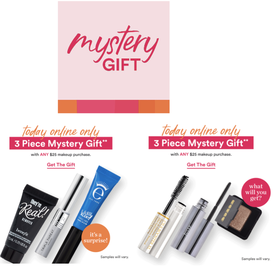 Ulta FREE 3 Pc Mystery Gift w/25 makeup purchase + National Lash Day