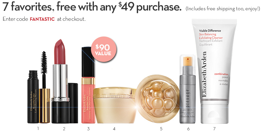 Elizabeth Arden gift with purchase - 7 pcs with $49 purchase - Gift