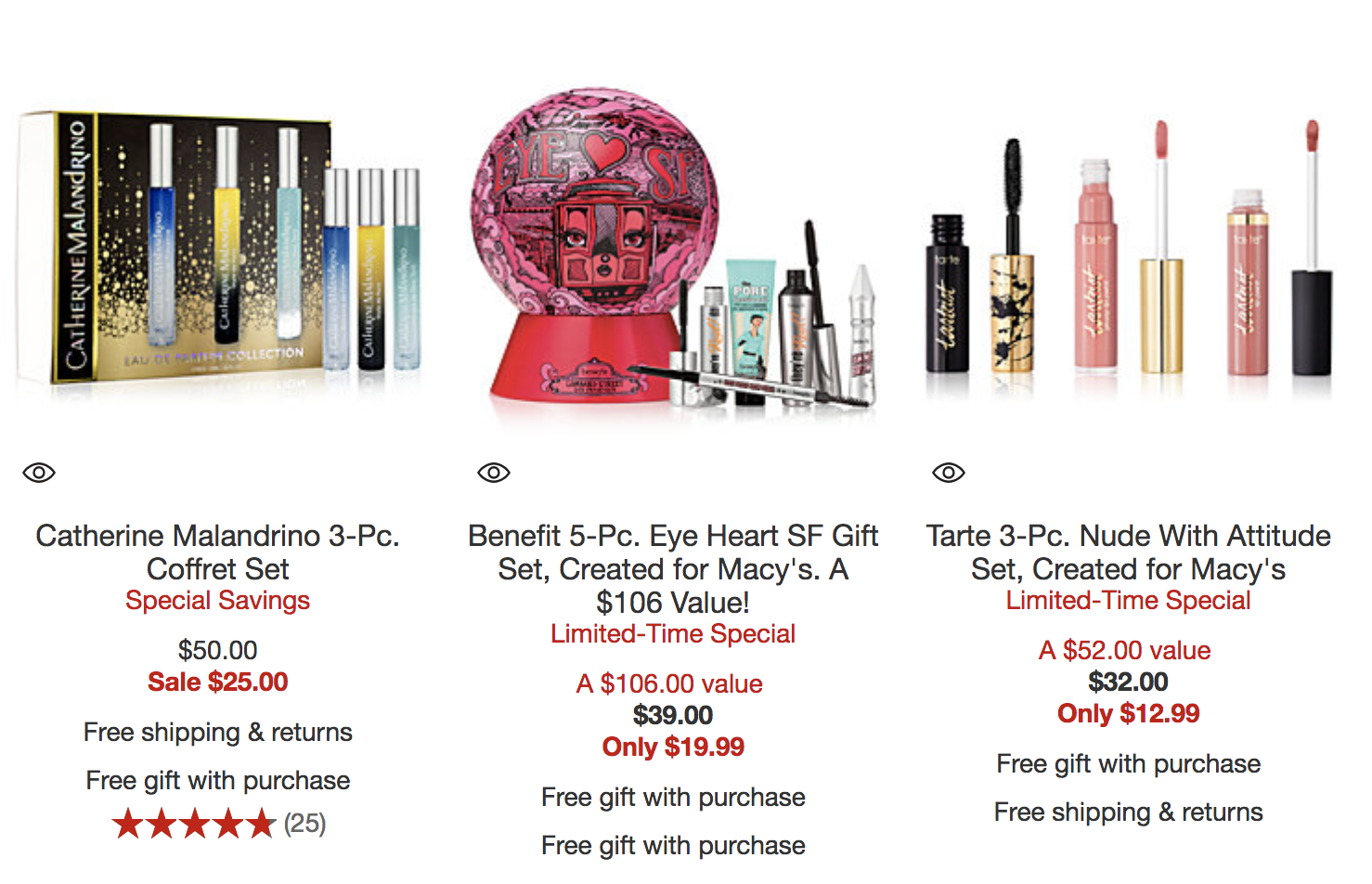 Macy&#39;s: new beauty sales - Too Faced, Tarte, Benefit + more - Gift With Purchase