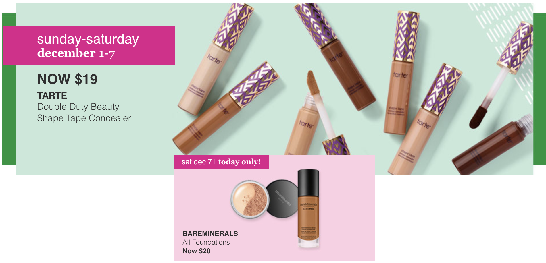 Ulta bareMinerals Foundation 20 + Next week Holiday Beauty Blitz