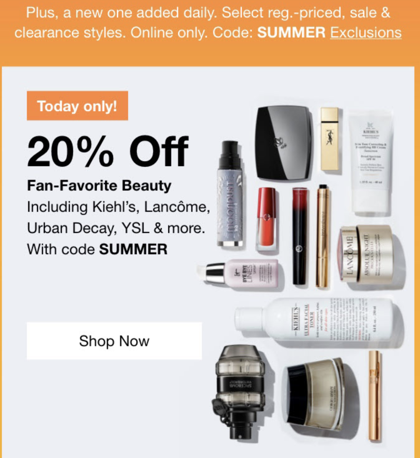 Macy&#39;s: 20% off select beauty + 20% off MAC - Gift With Purchase