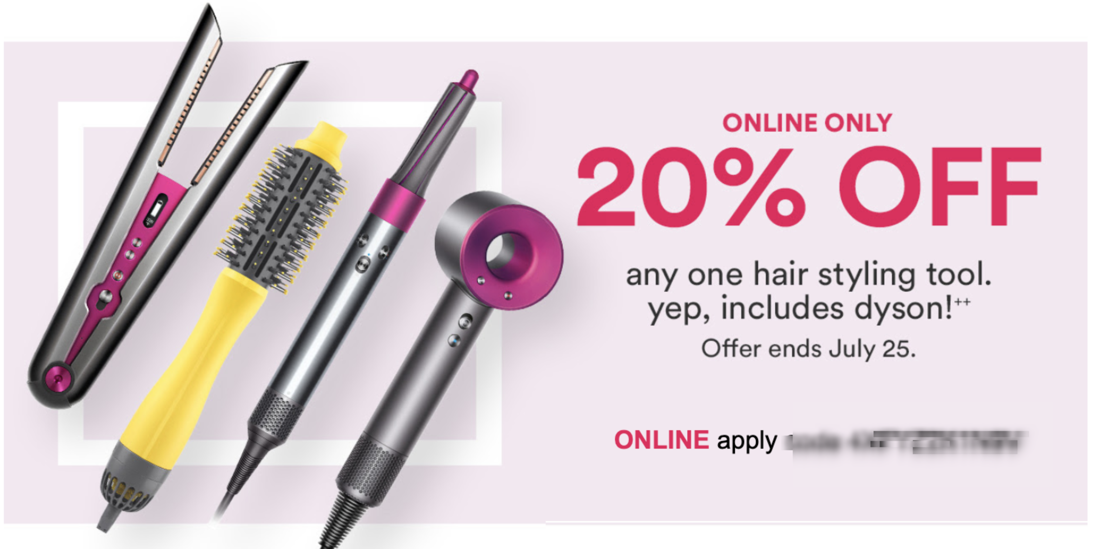 Ulta 20% Off Dyson Hair Dryer - wide 2