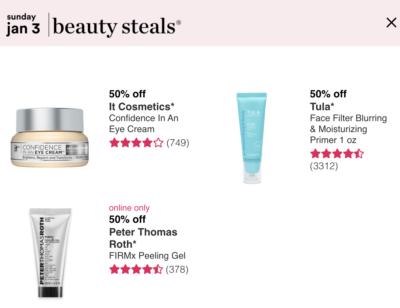 Ulta Love Your Skin Event (1/3 - 1/23, 2021) - Gift With Purchase