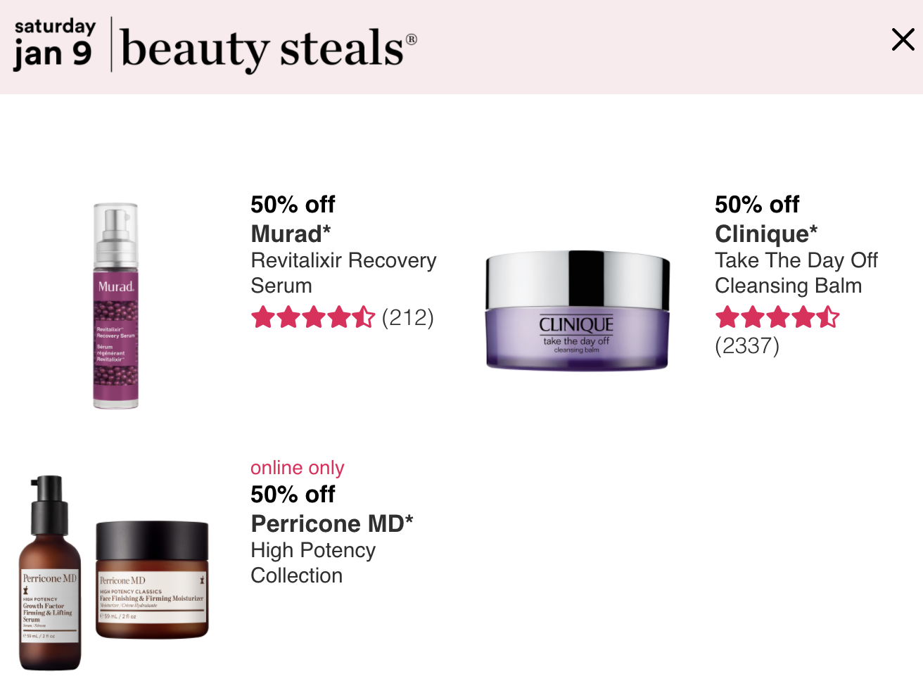 Ulta: Love Your Skin Event - Day 7(tomorrow 1/9) - Gift With Purchase