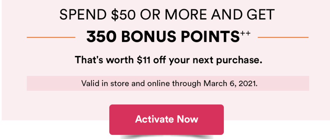 Ulta: 350 pts w/$50 purchase + Free full-size Curlsmith Hold Me Softy ...