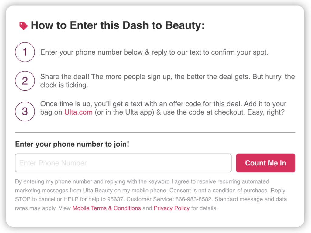 Ulta 20 off entire purchase + Dash to Beauty Gift With Purchase