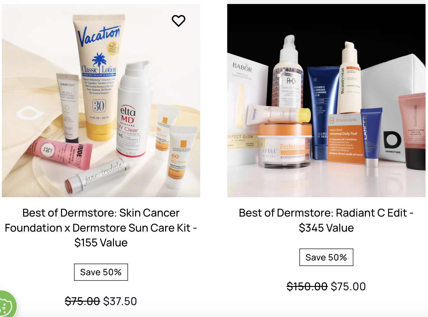 Dermstore: Best of Dermstore Kits 50% off | Gift With Purchase